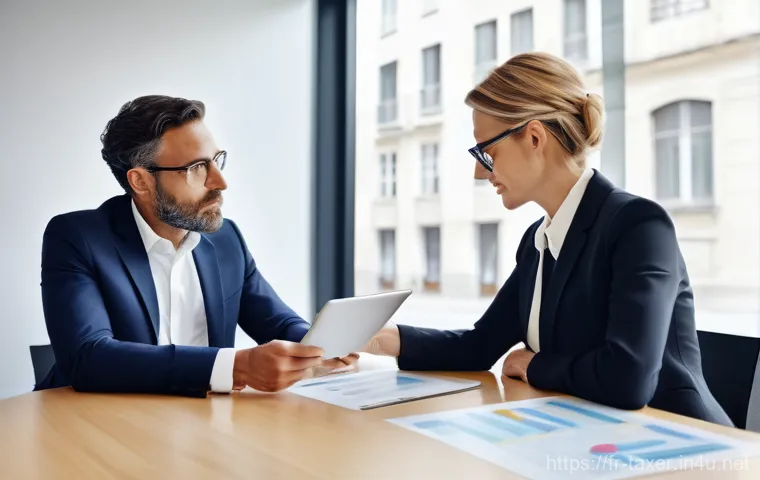 세무사와 고객 관리 전략 - **Prompt 1: The Strategic Partnership**
    "A professional, well-dressed male French 'expert-compta...