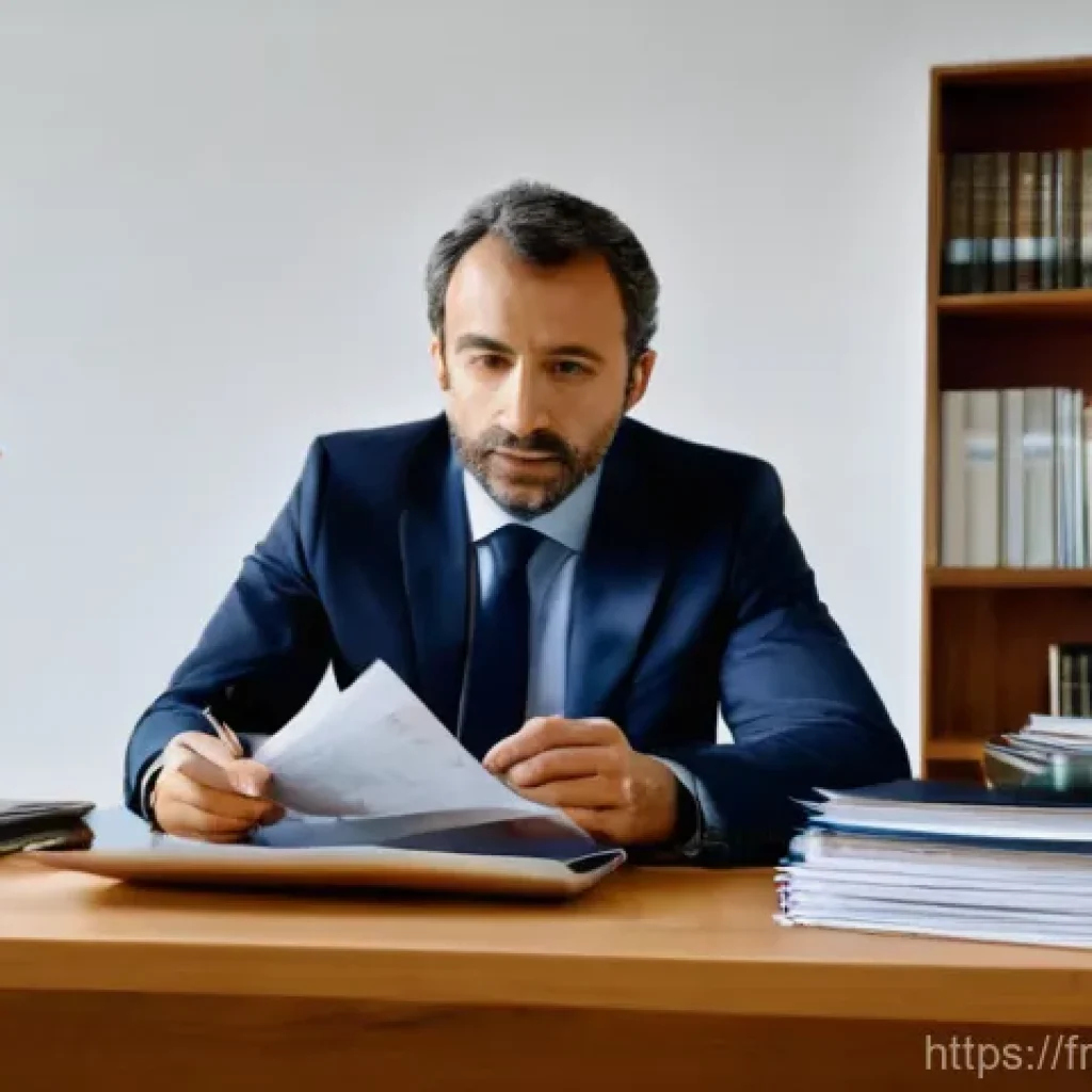 세무사와 세법 교육 프로그램 - **Prompt for "Decoding Fiscal News"**:
    A medium shot of a focused French individual, approximate...