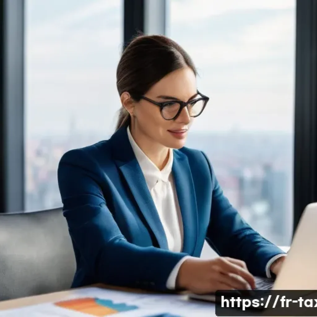 세무사와 비즈니스 의사결정 지원 - **Prompt: "A male entrepreneur in his late 30s, wearing a sharp business casual outfit, and a female...