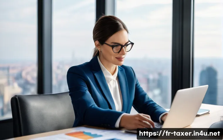 세무사와 비즈니스 의사결정 지원 - **Prompt: "A male entrepreneur in his late 30s, wearing a sharp business casual outfit, and a female...